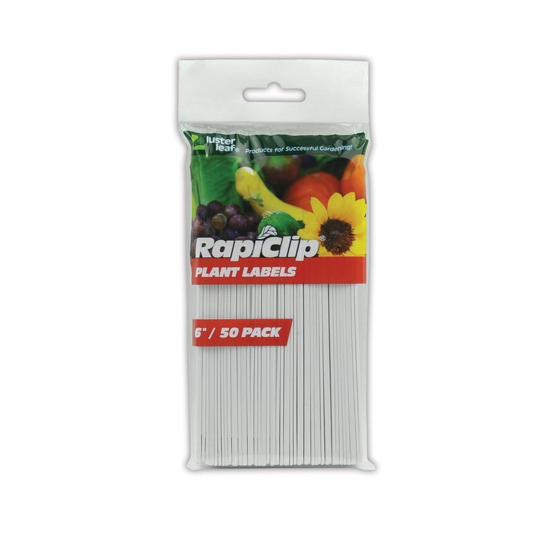 Rapiclip 6-Inch Garden Plant Labels - 50 Pack 840